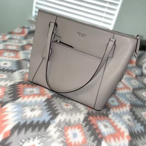 GRAY KATE SPADE TOTE